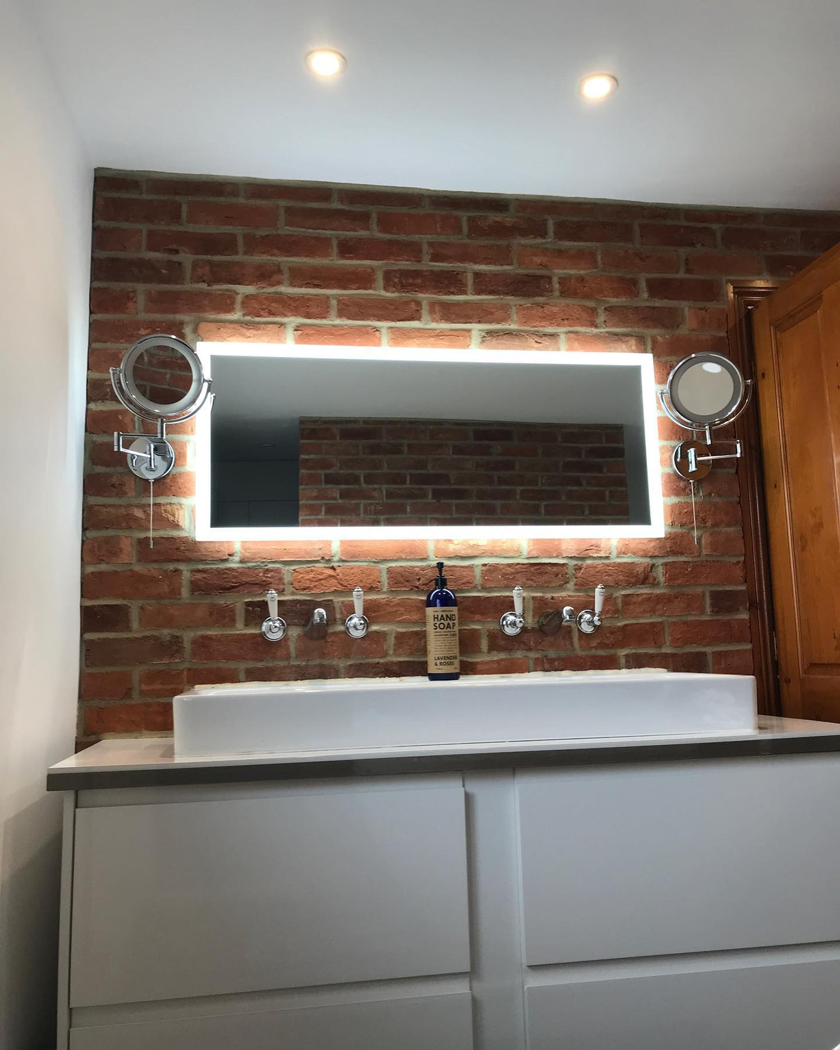 New Brick Slip Bathroom Feature Wall