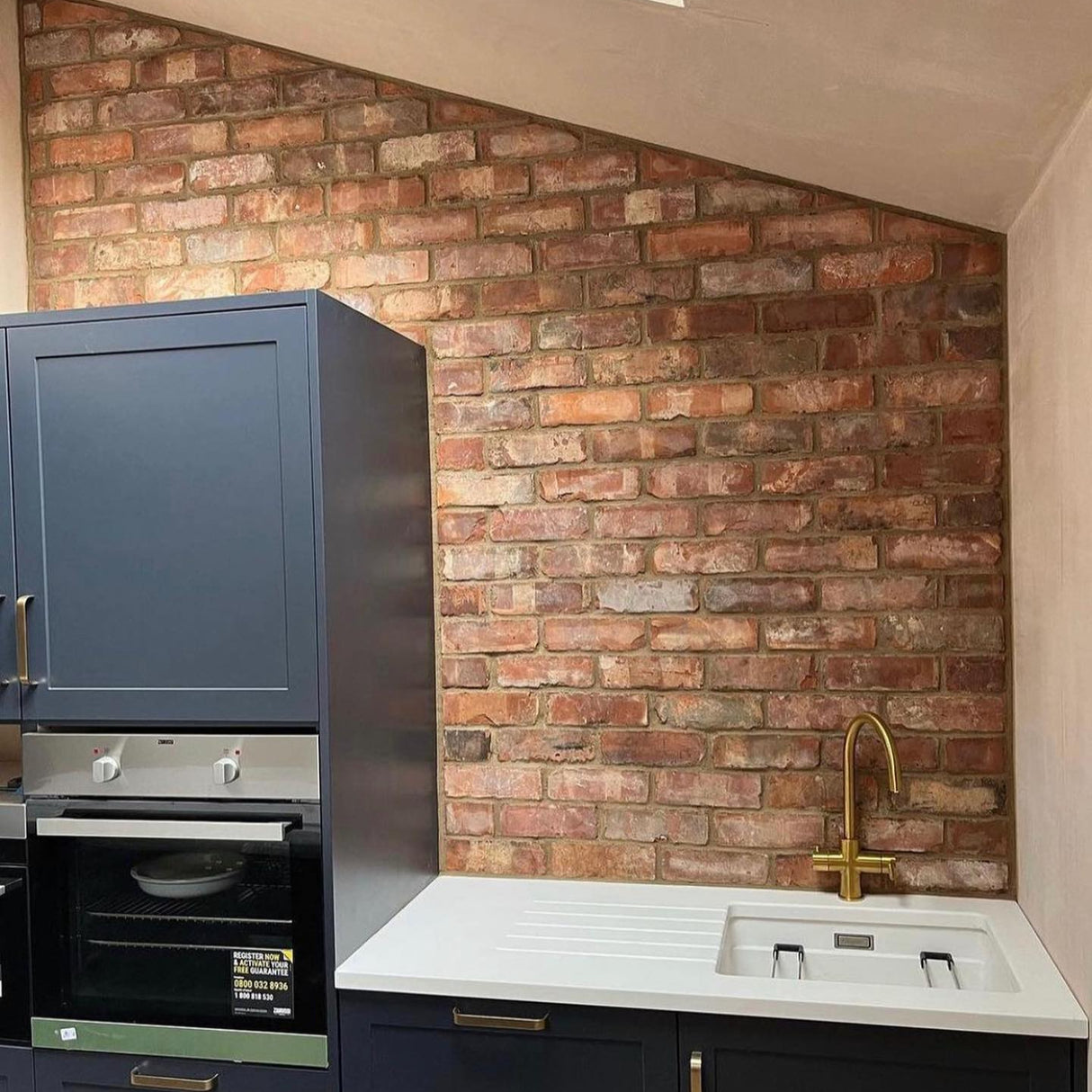 Reclaimed Barnstock Brick Slips - Cut From Reclaim Bricks