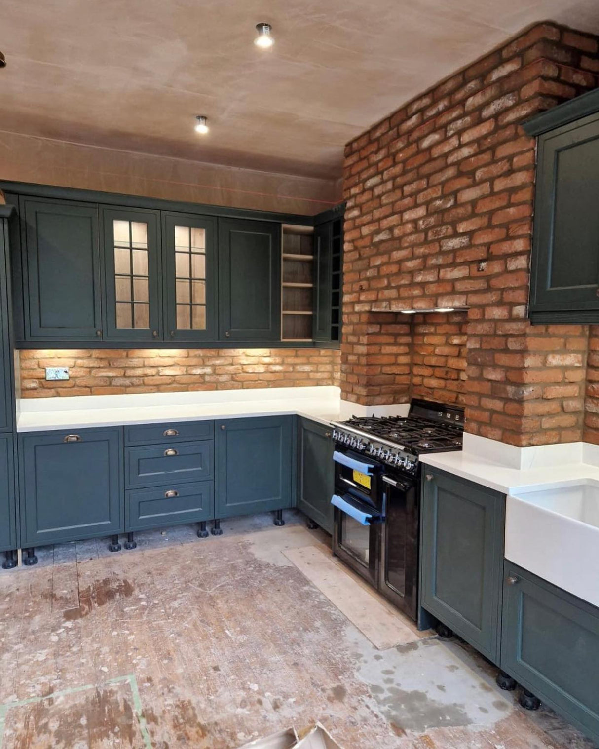 Rustic Brick Slip Kitchen in Doncaster