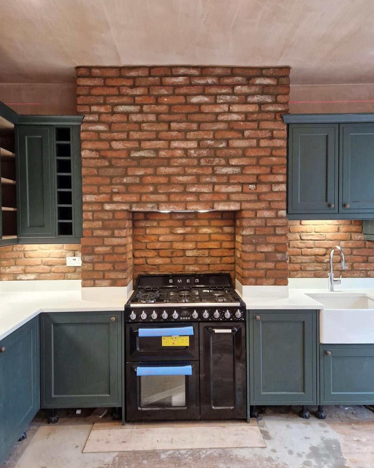 Rustic Brick Slip Kitchen in Doncaster