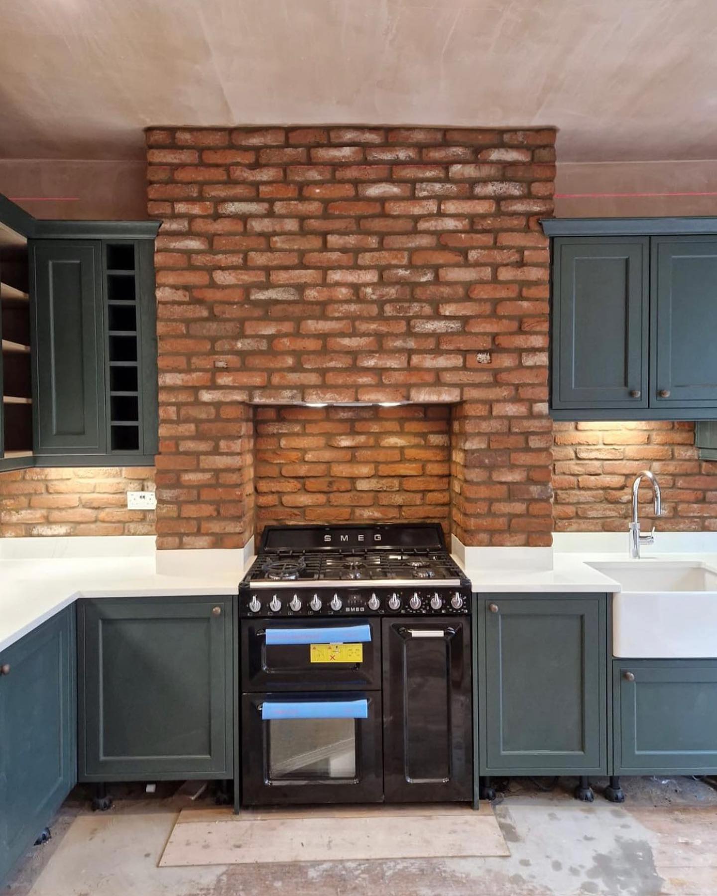 Rustic Brick Slip Kitchen in Doncaster