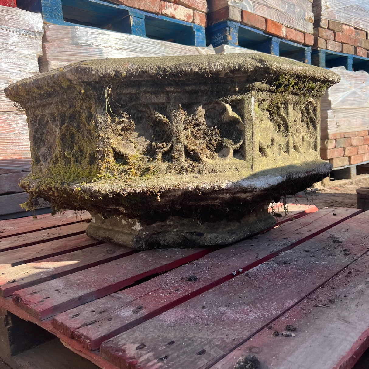 Reclaimed Decorative Natural Stone Pot