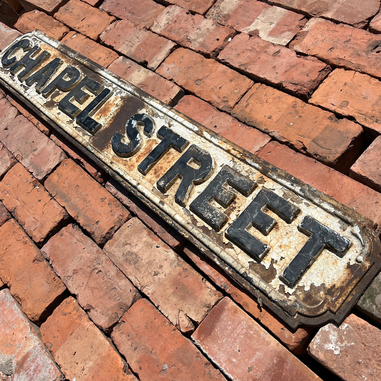 Original Cast Iron ‘Chapel Street’ Sign