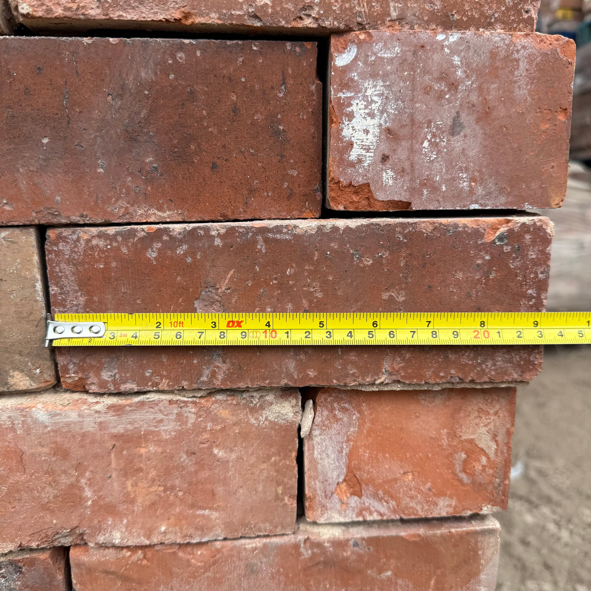Reclaimed Orange Pressed Facing Brick | Pack of 250 Bricks | Free Delivery