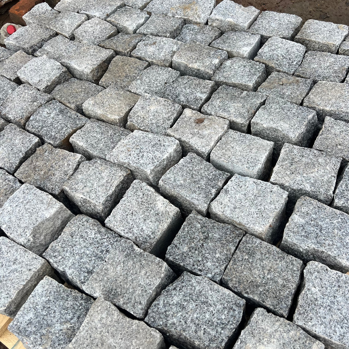 New Portuguese 4" x 4" Grey Granite Setts - Per Bag