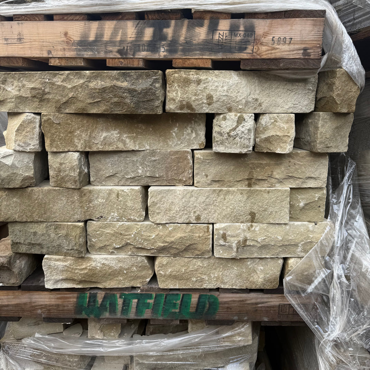 Reclaimed 100mm Course Pitch Building Stone - Per SQM