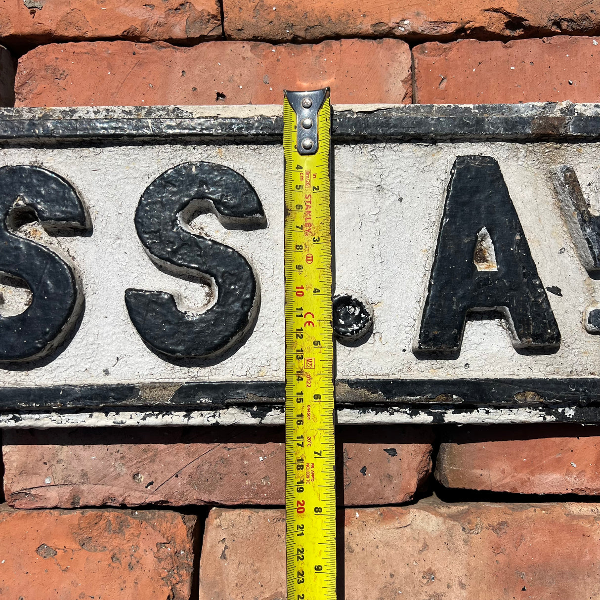 Original Cast Iron ‘Princess Ave’ Sign