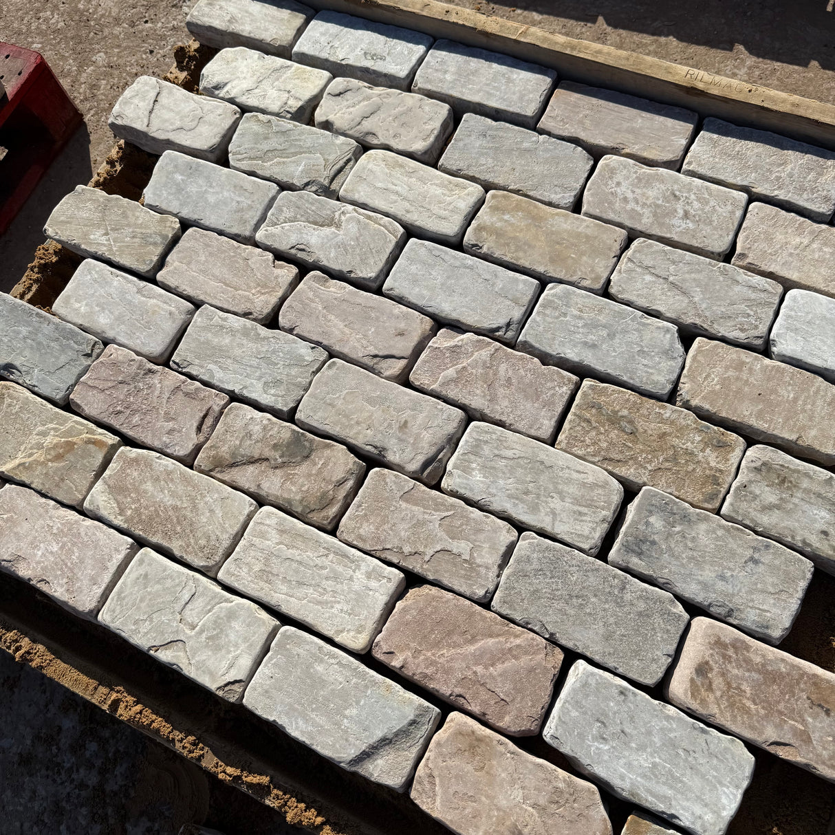 Sandstone Tumbled 200 x 100 Cobbles - Per SQM