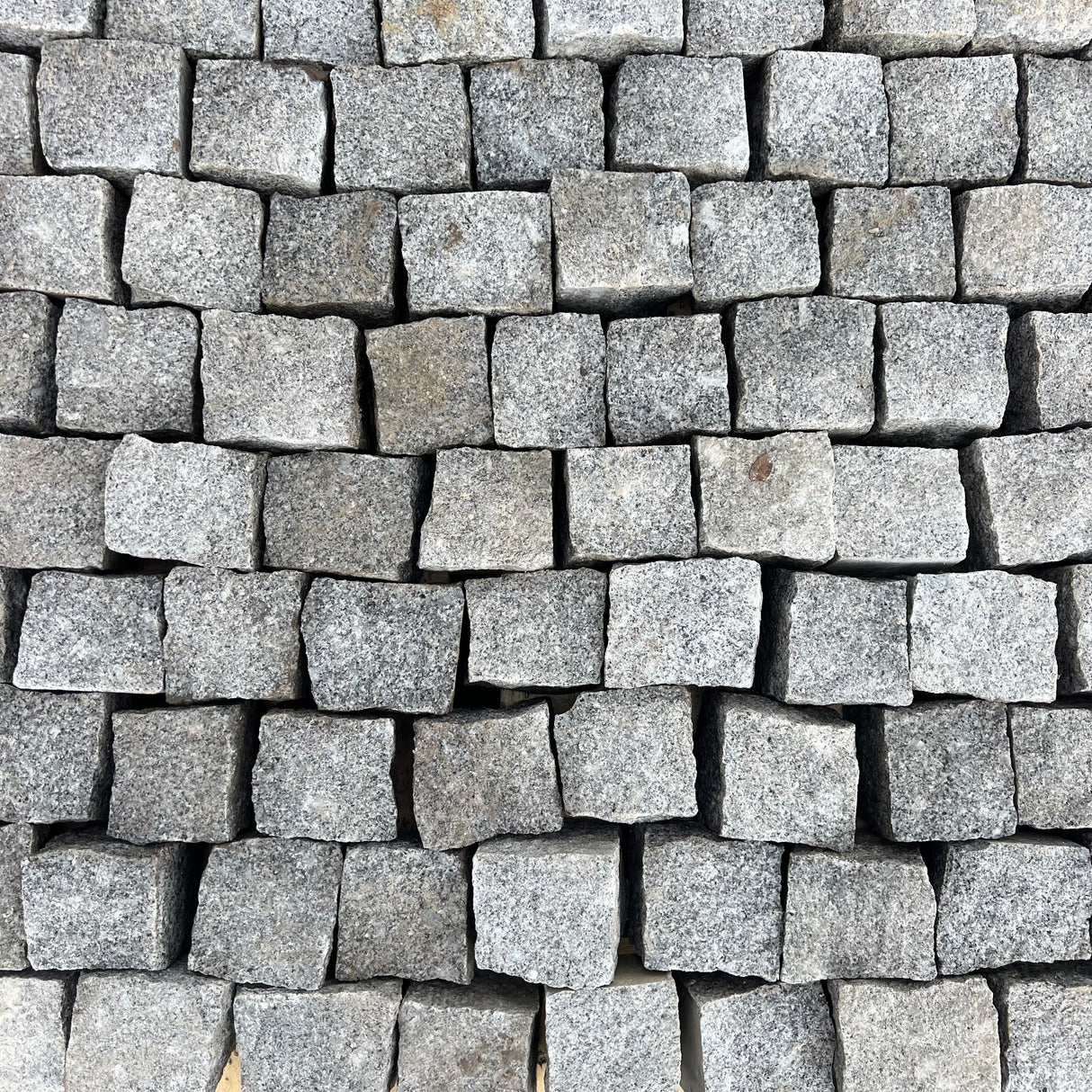 New Portuguese 4" x 4" Grey Granite Setts - Per Bag