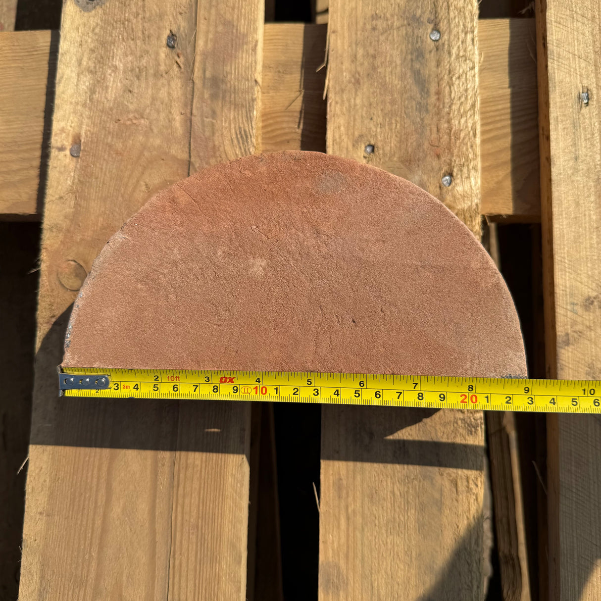 Orange Handmade Half Round Coping Bricks