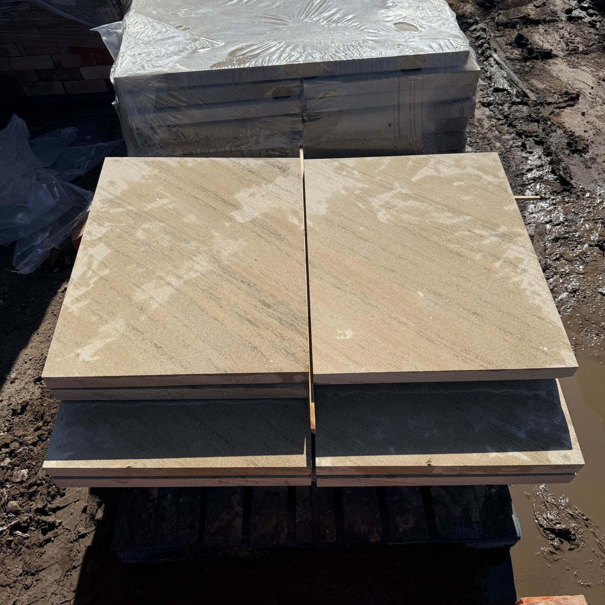 Britannia Buff Yorkshire Stone Sawn Paving - Per SQM