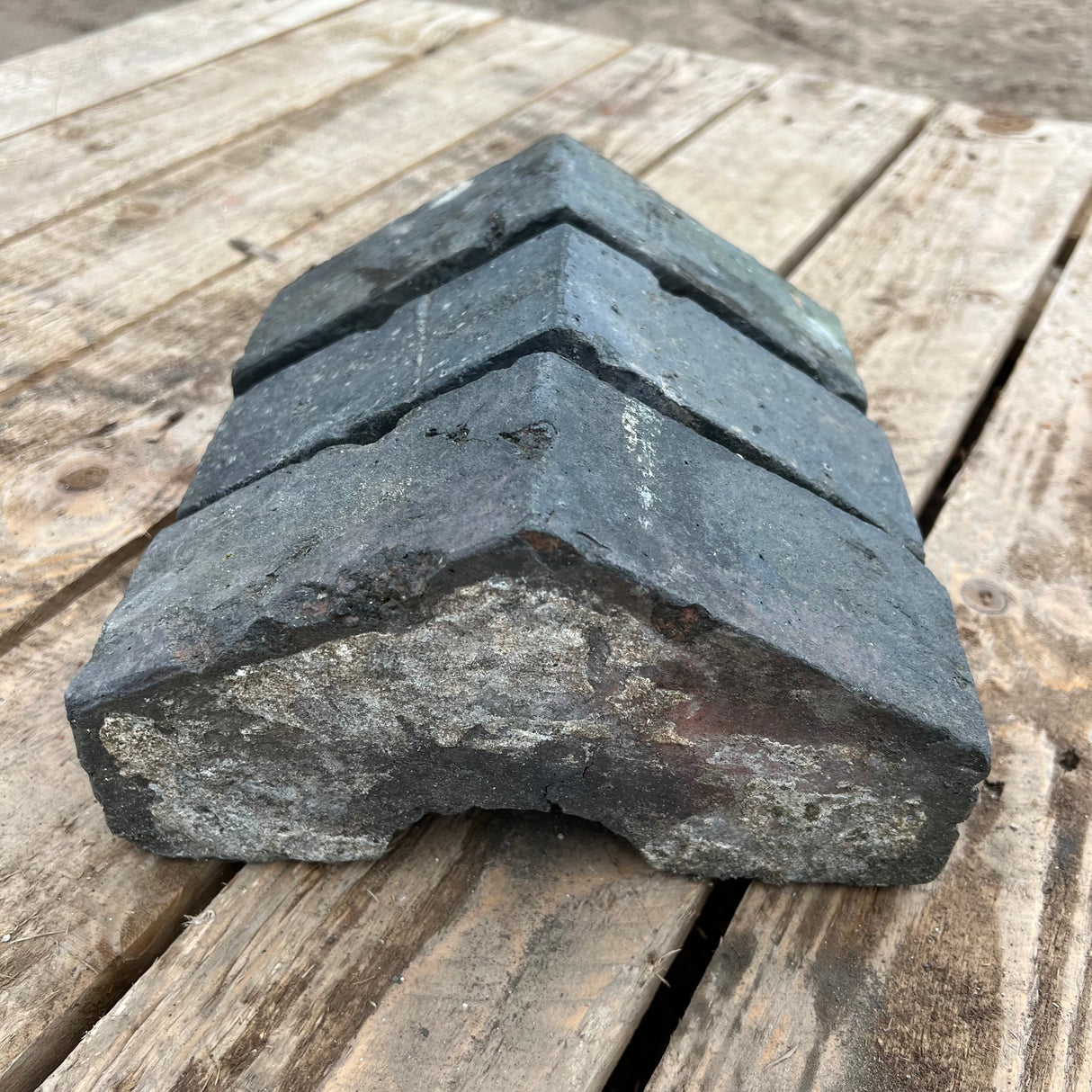 Reclaimed Staffordshire Blue Triangle Wall Coping Brick