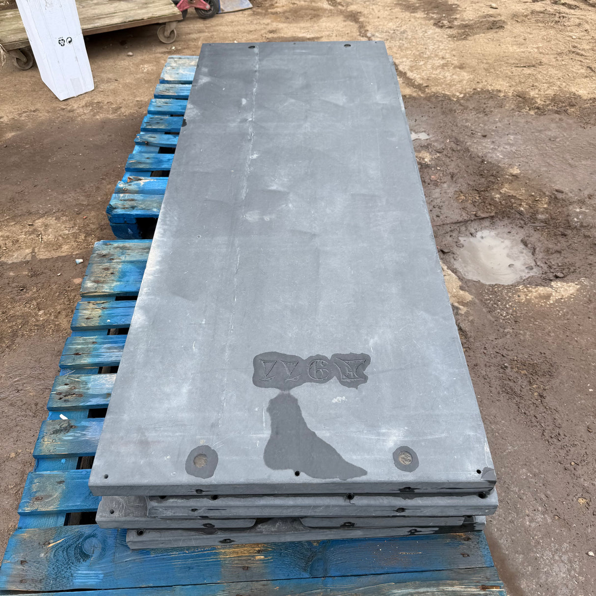 Reclaimed Snooker Table Slate Slab - 1870mm x 730mm