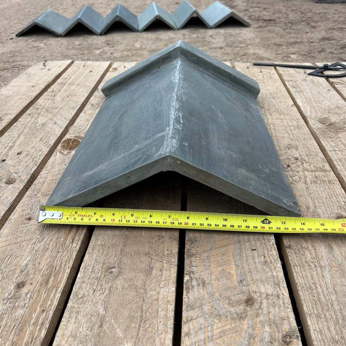 New Brazilian Slate Roof Capped Ridge Tile - 125 Degree