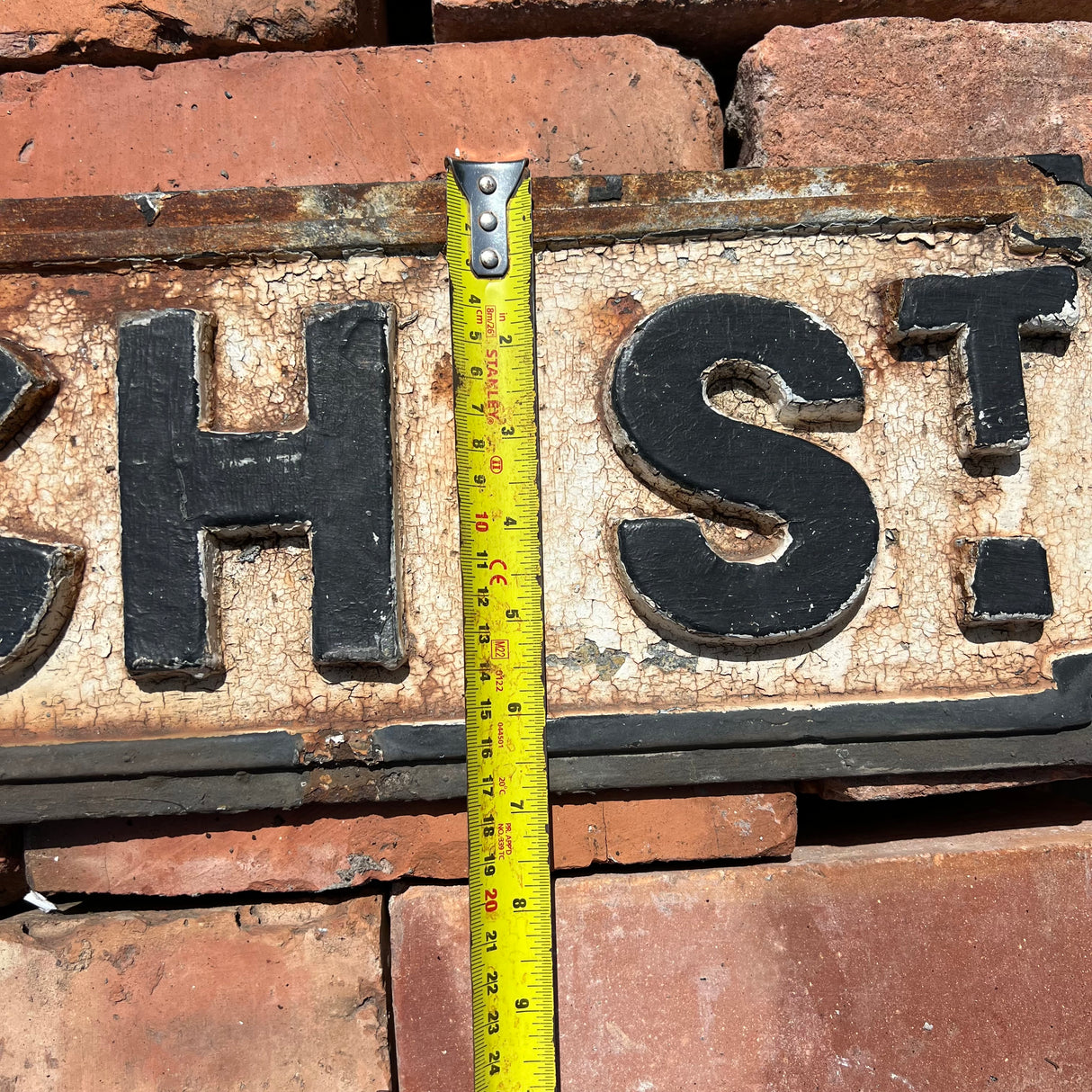 Original Cast Iron ‘Christ Church St’ Street Sign