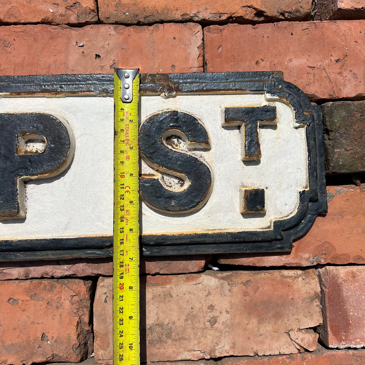 Original Cast Iron ‘Bishop St’ Street Sign