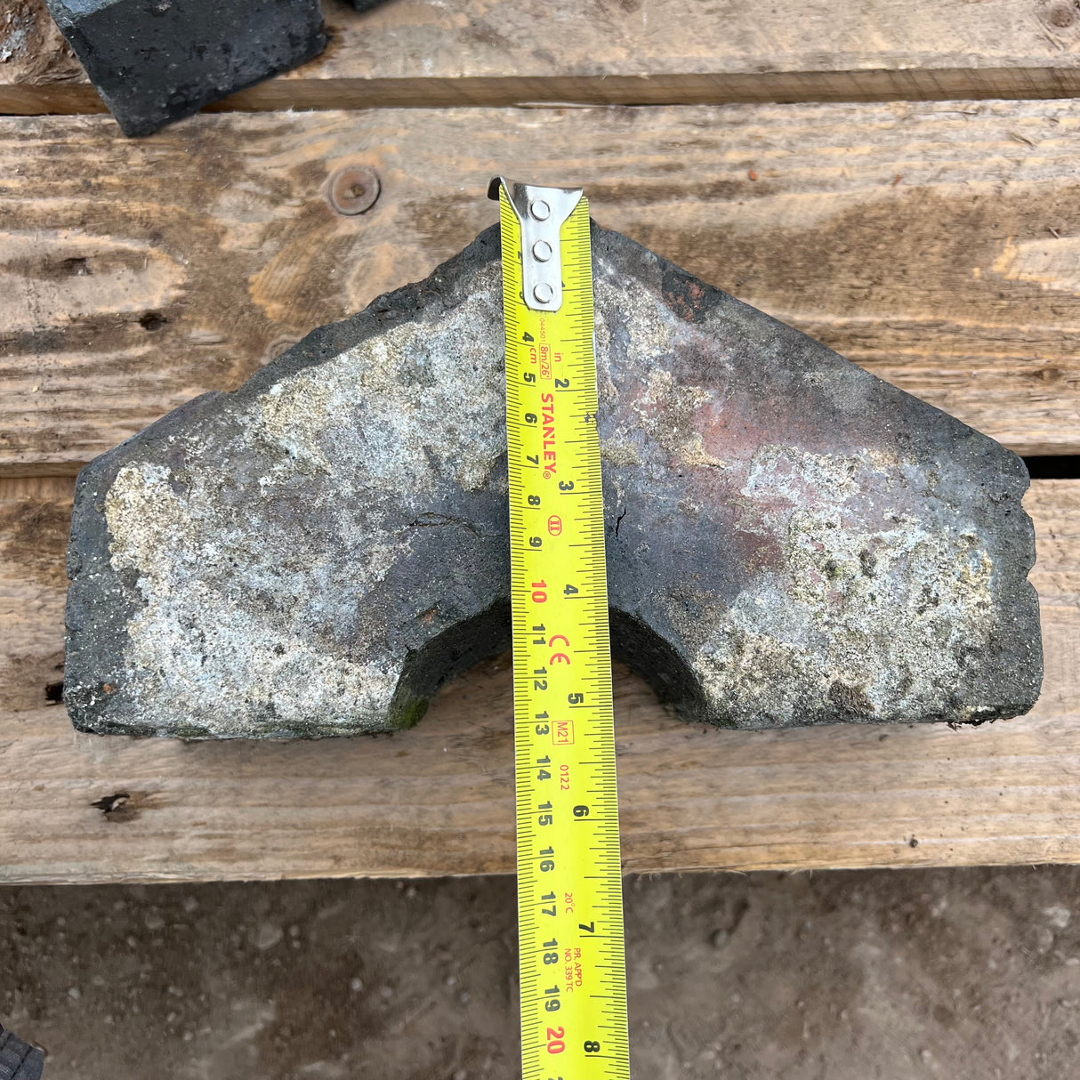 Reclaimed Staffordshire Blue Triangle Wall Coping Brick