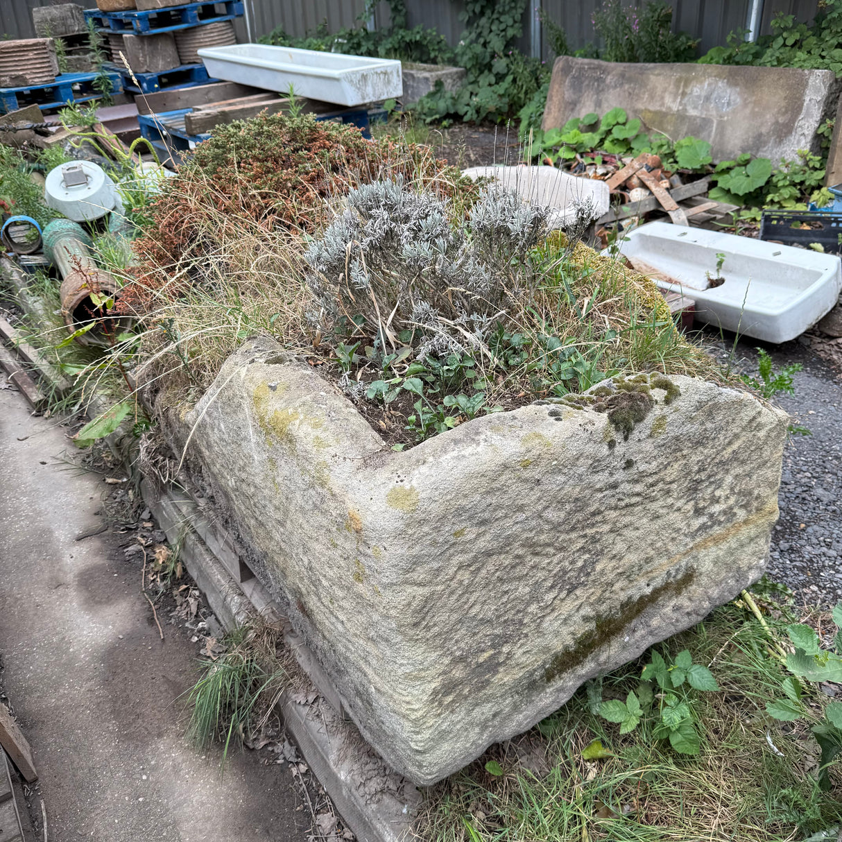Reclaimed Large Stone Trough