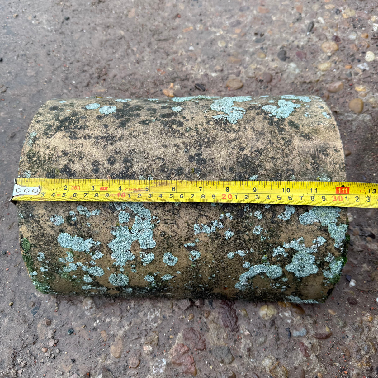 Reclaimed Buff Half Round Ridge Tiles