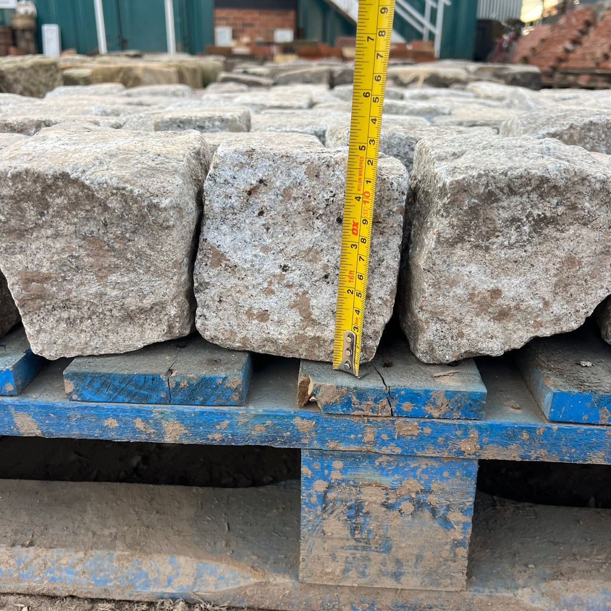 Reclaimed Granite 4" x 4" London Street Cobbles - Bulk Bag