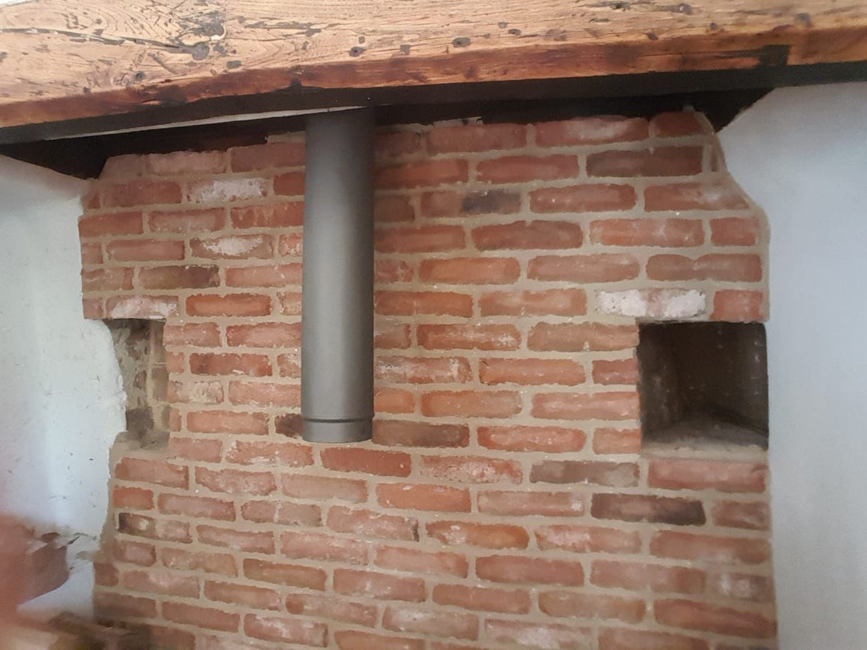 Reclaimed Georgian Brick Slip Fireplace