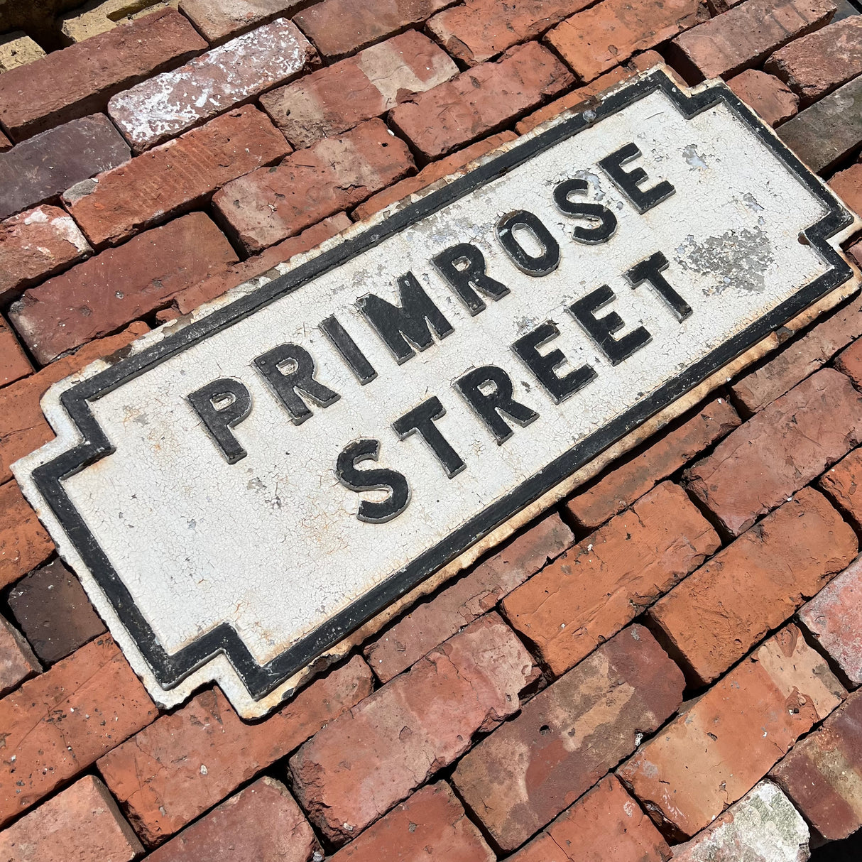 Original Cast Iron ‘Primrose Street’ Street Sign