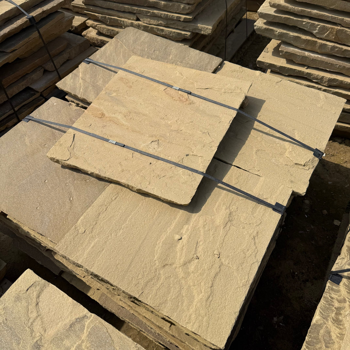 Yorkshire Stone Riven Paving Flags - Per SQM