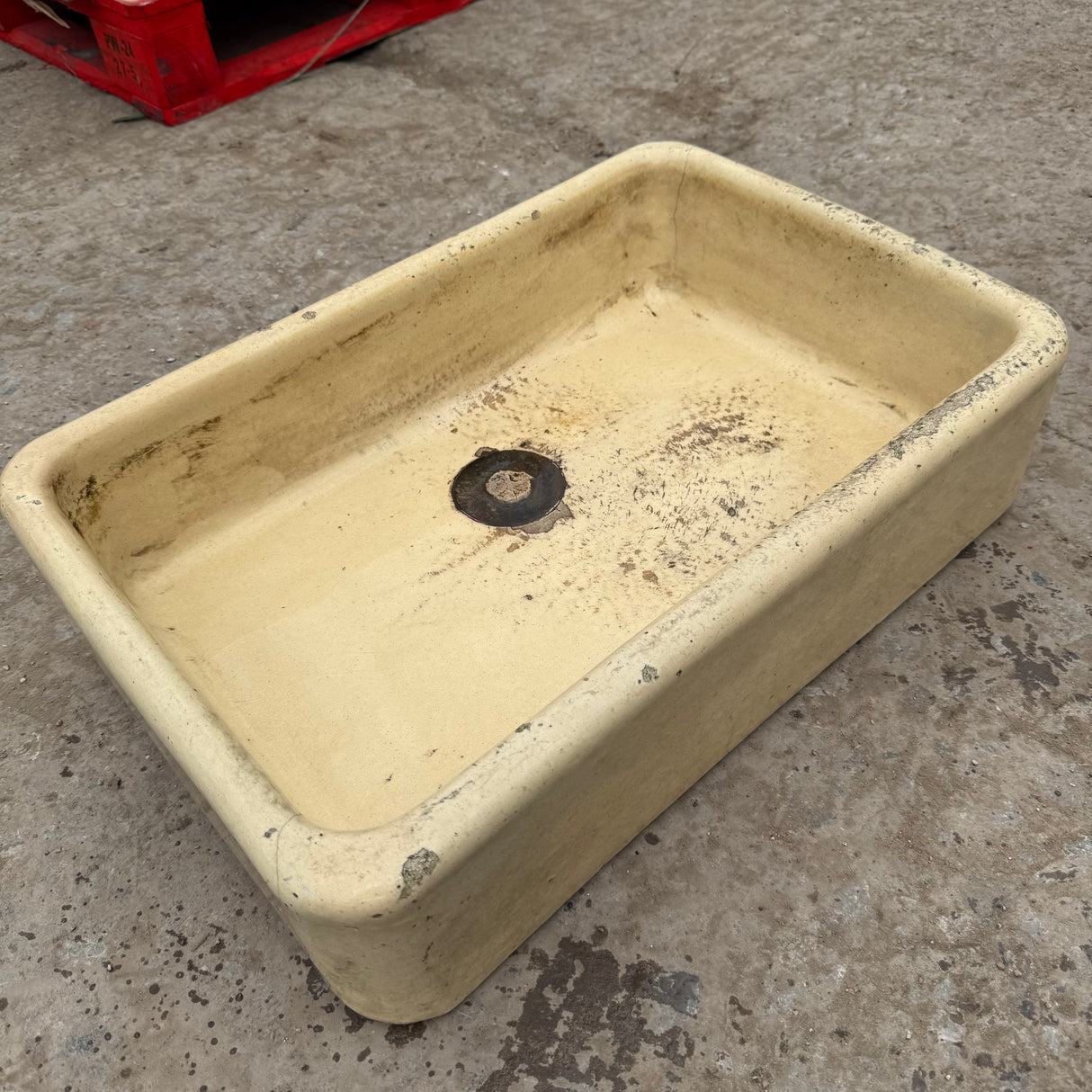 Reclaimed Yellow Ceramic Belfast Sink