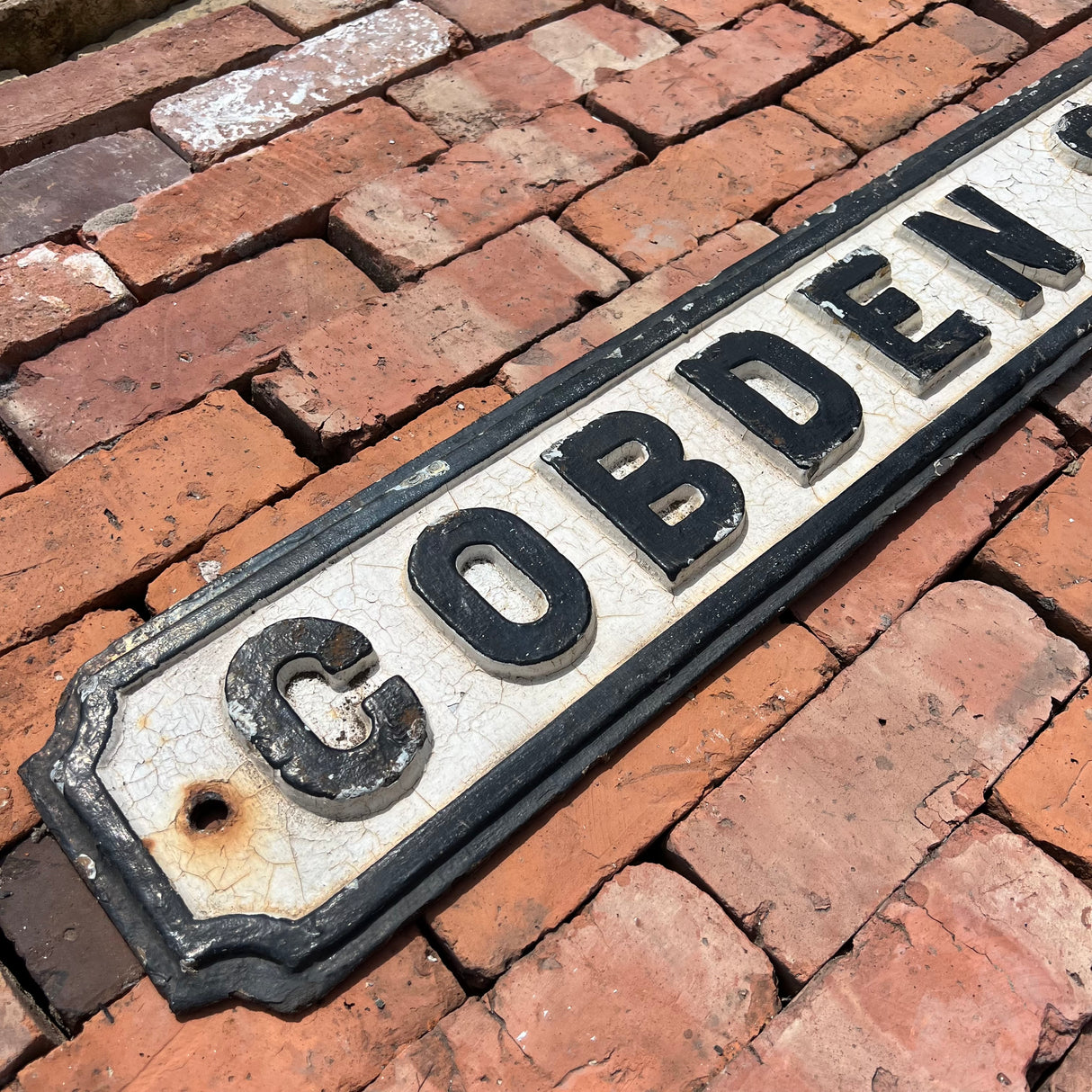 Original Cast Iron ‘Cobden St’ Street Sign