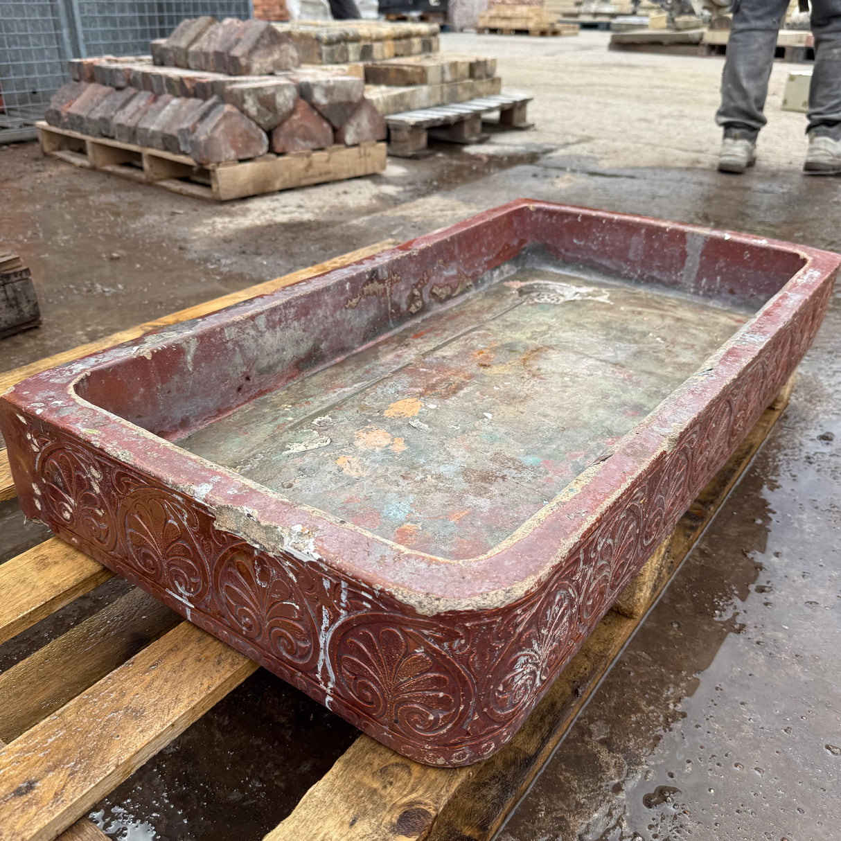 Decorative Glazed Brown Sink
