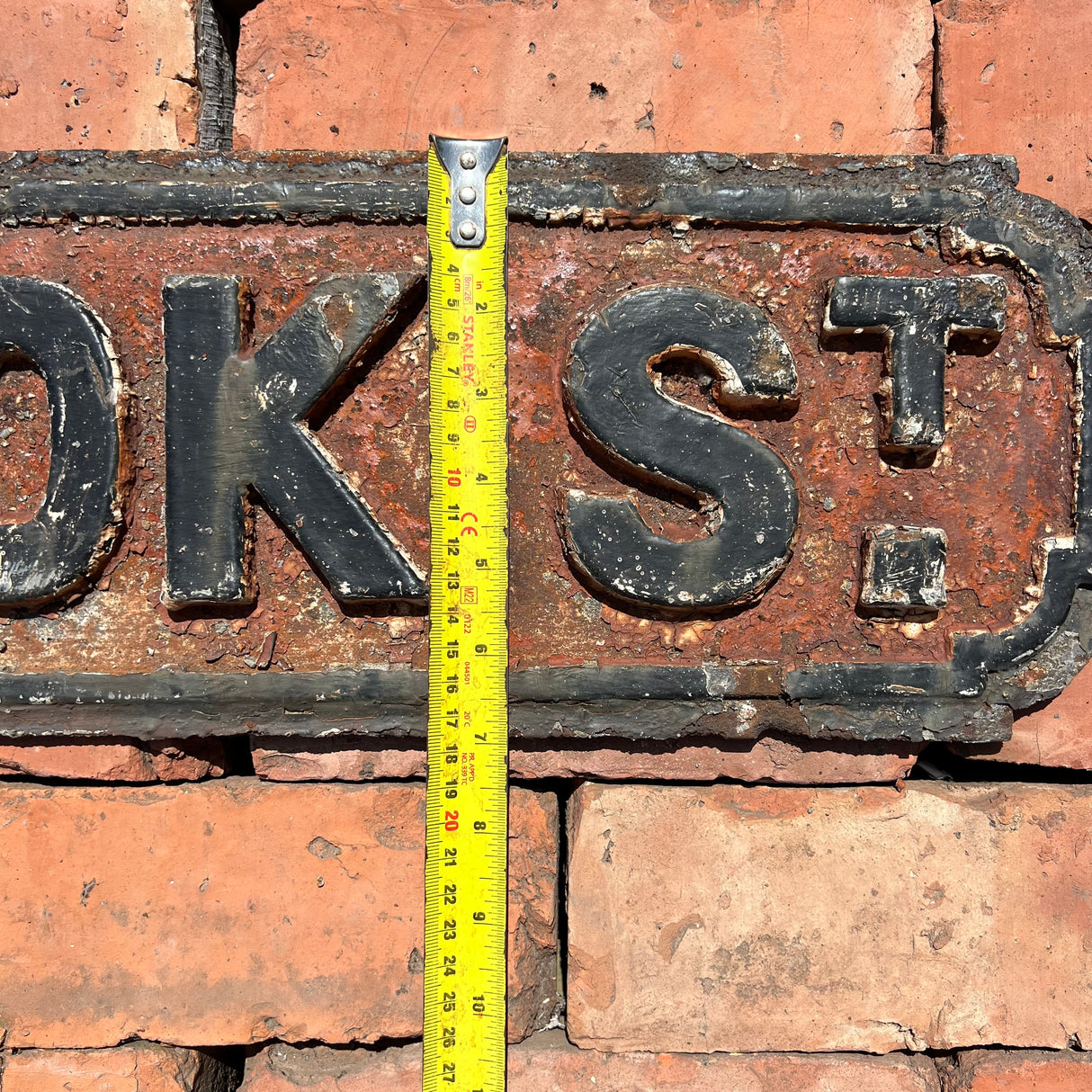 Original Cast Iron ‘Brook St’ Street Sign