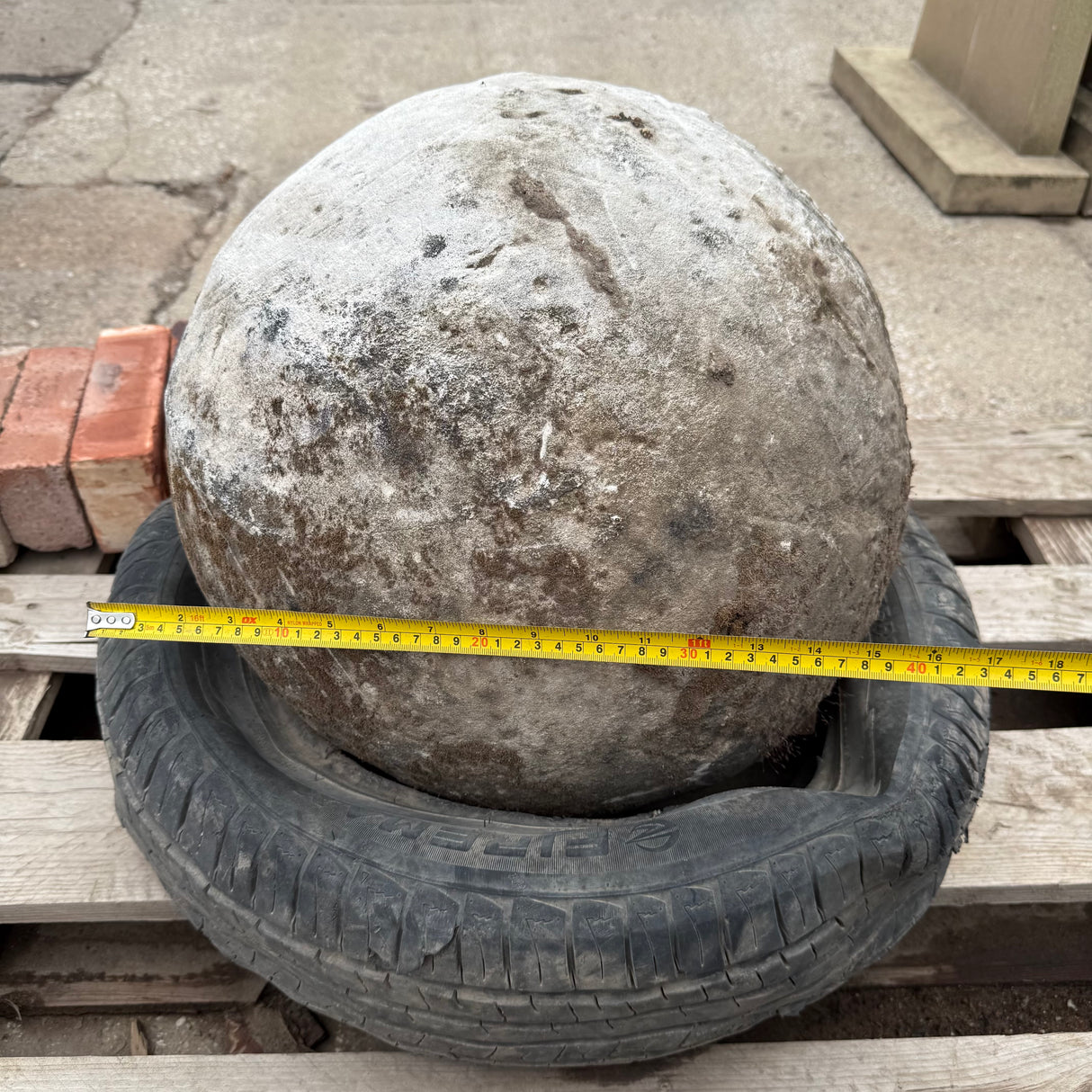 Reclaimed Stone Ball