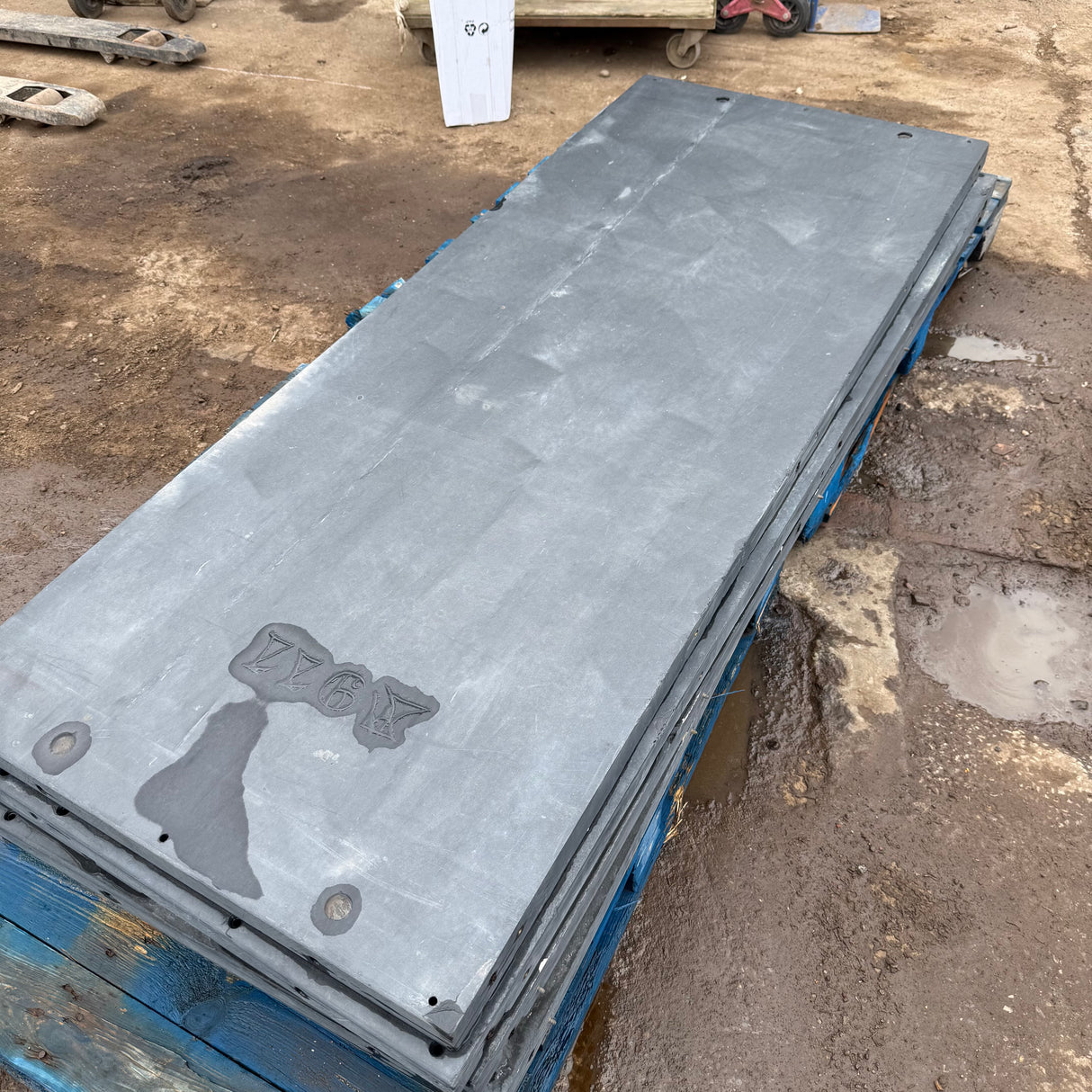 Reclaimed Snooker Table Slate Slab - 1870mm x 730mm