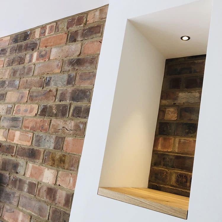 Brick Slip Kitchen Feature Wall in Glasgow