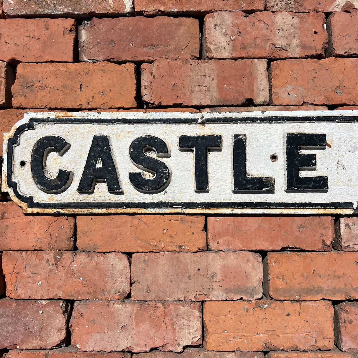 Original Cast Iron ‘Castle View’ Street Sign