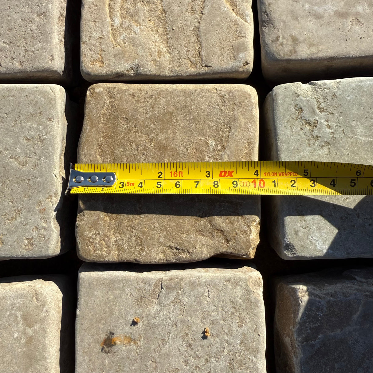 Sandstone Tumbled 100 x 100 Cobbles - Per SQM