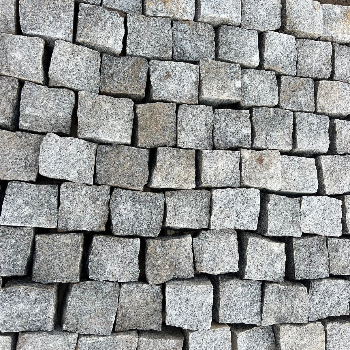 New Portuguese 4" x 4" Grey Granite Setts - Per Bag
