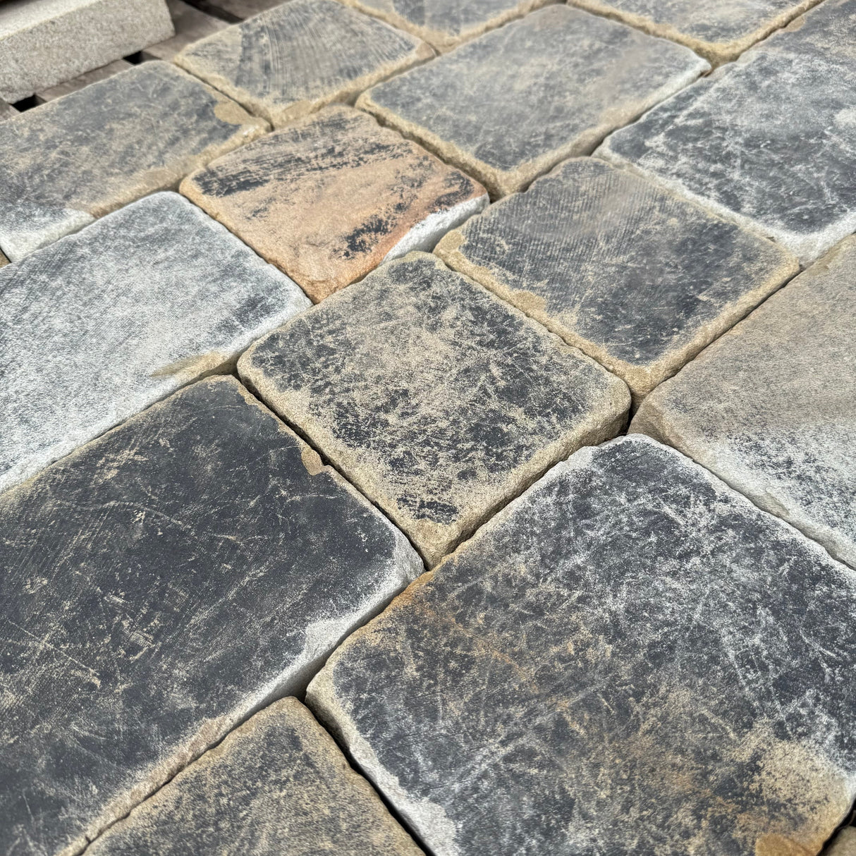 New Weathered Yorkshire Sandstone Cobble Setts - Per SQM
