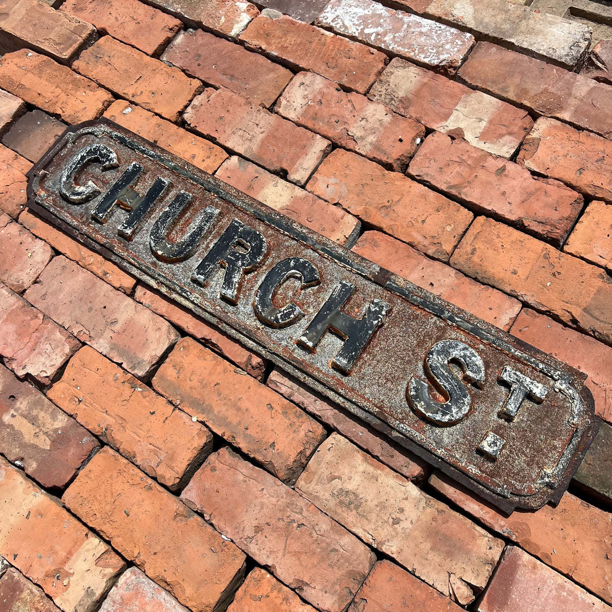 Original Cast Iron ‘Church St’ Street Sign