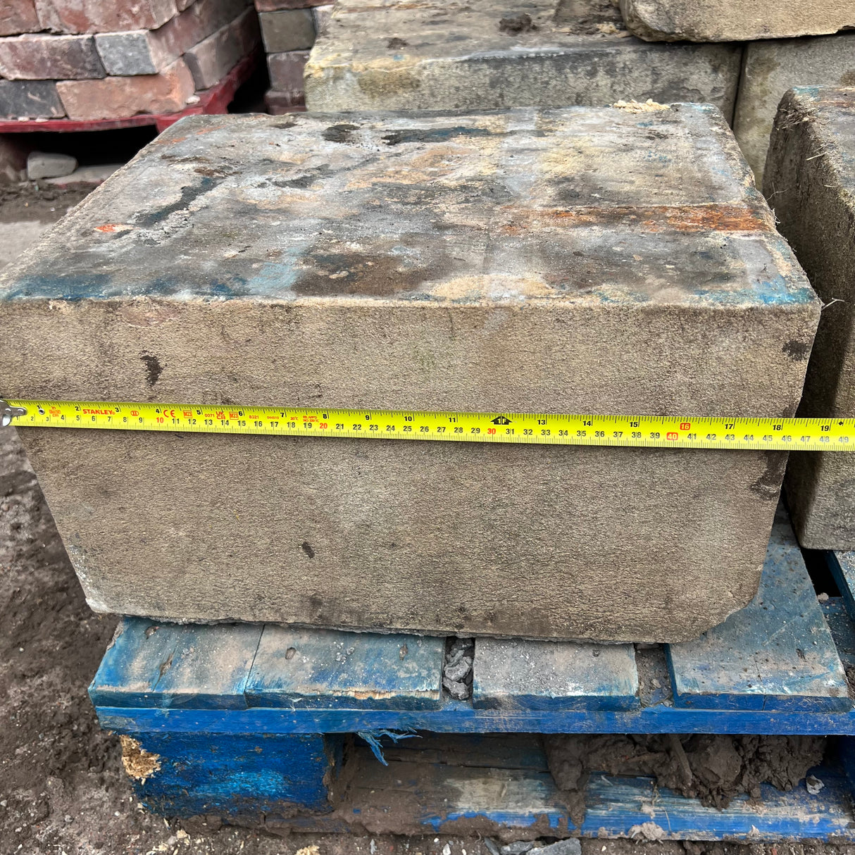 Reclaimed York Natural Stone Statue Plinth