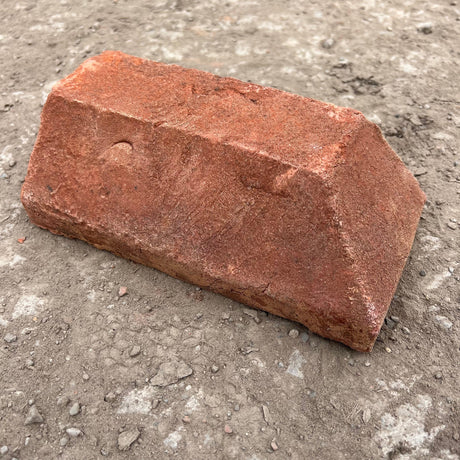 65mm Handmade Plinth External Return (Right Hand) Brick PL7.2 - Reclaimed Brick Company