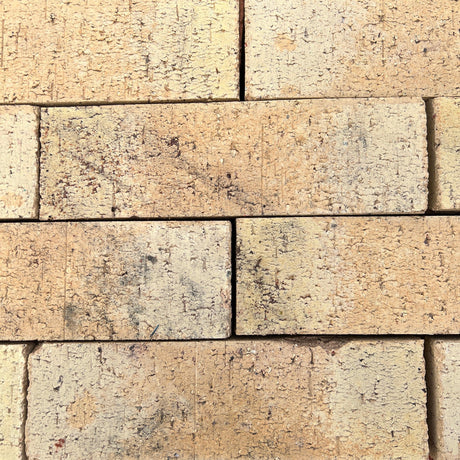 65mm Yellow Dragface Wirecut Facing Bricks - New - Reclaimed Brick Company