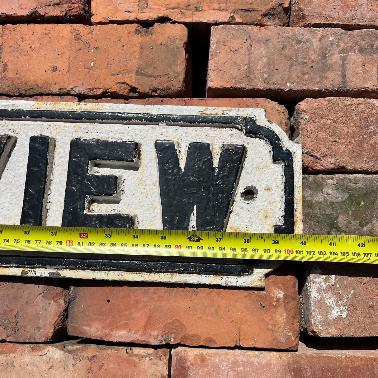 Original Cast Iron ‘Castle View’ Street Sign