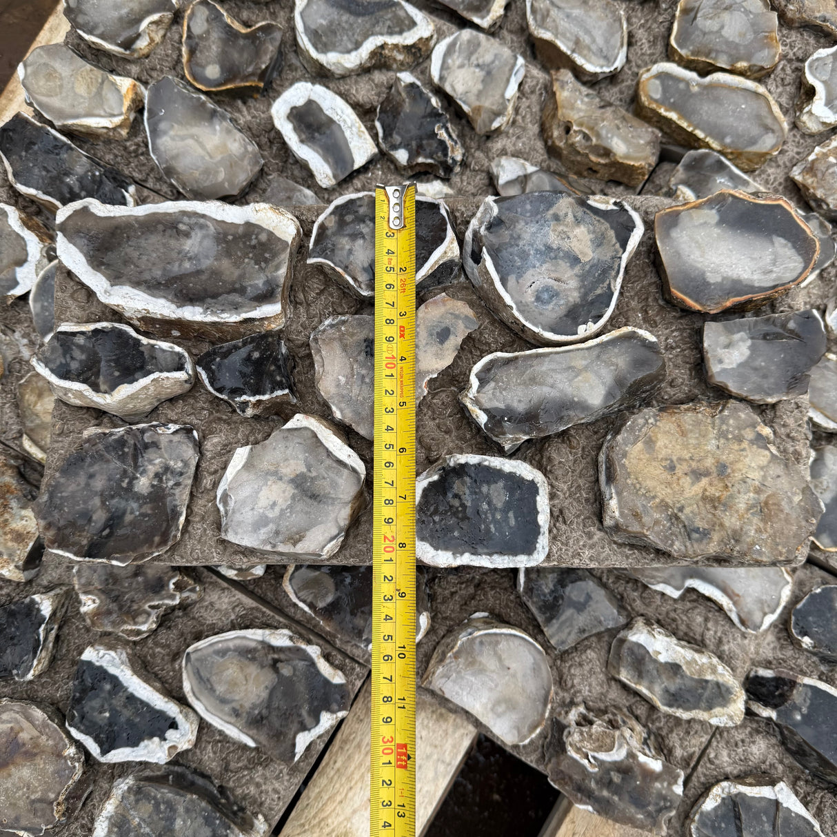 Natural Knapped Flint Cladding Blocks - Per SQM