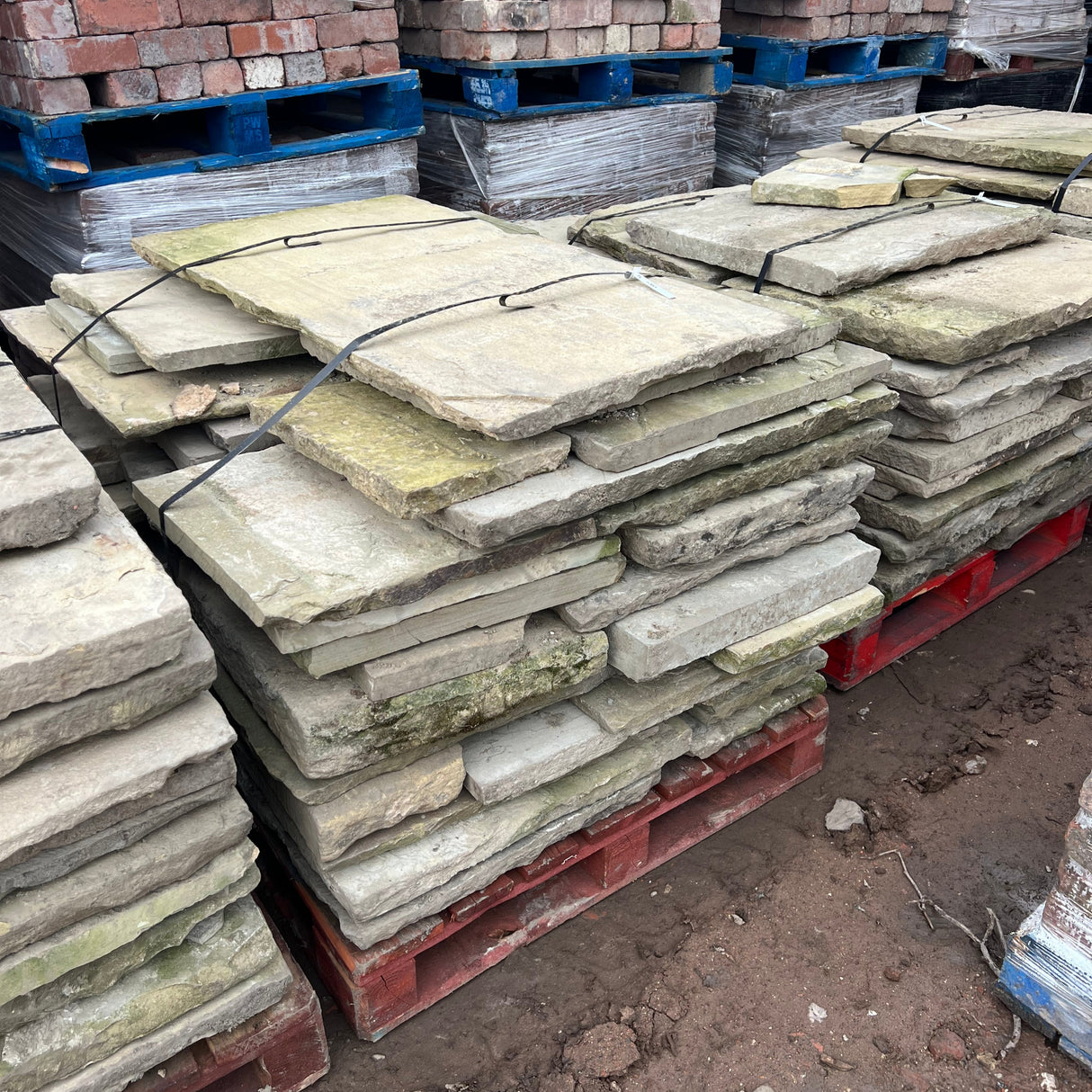 Reclaimed Grade A Yorkshire Stone Paving - Per SQM