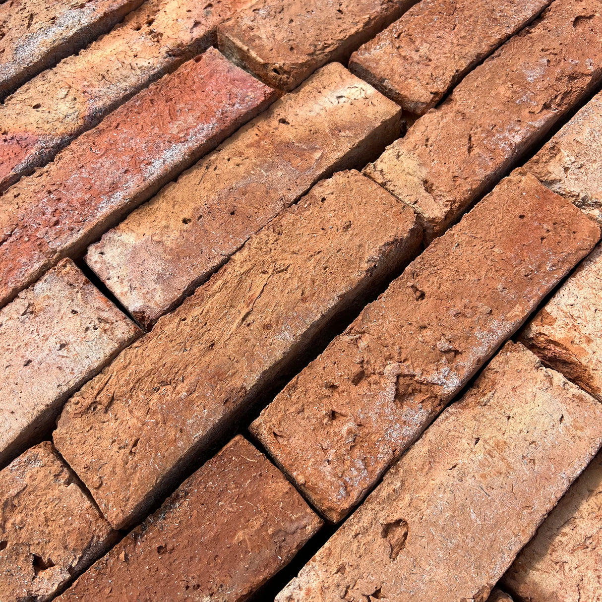 Reclaimed Orange Farmhouse Handmade Bricks | Pack of 360 | Free Delivery