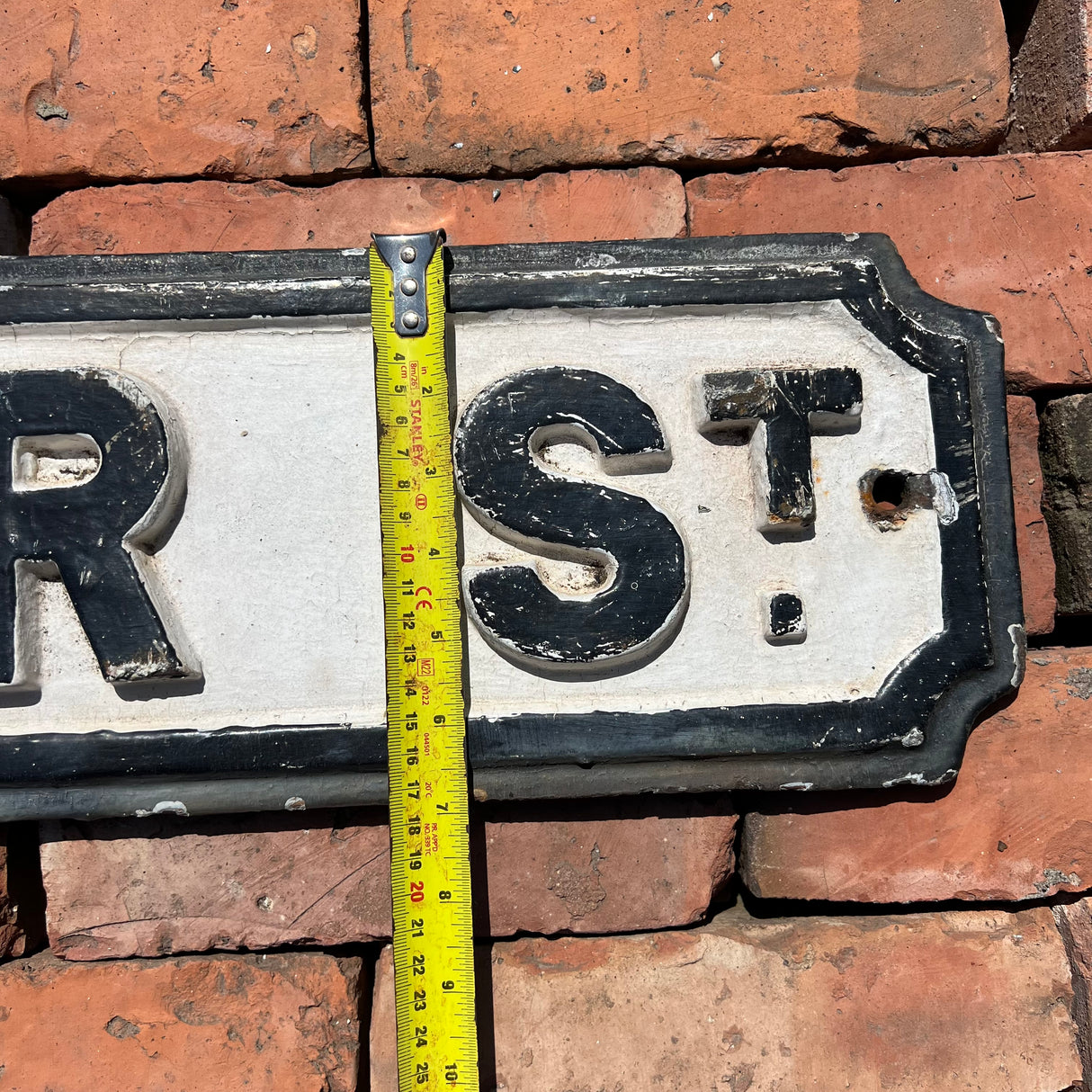 Original Cast Iron ‘Napier St’ Street Sign