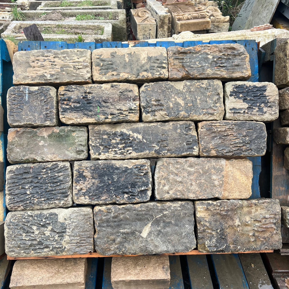 Reclaimed Punch Face Stone - Per SQM