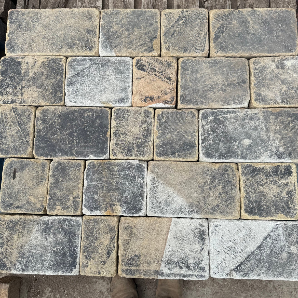 New Weathered Yorkshire Sandstone Cobble Setts - Per SQM