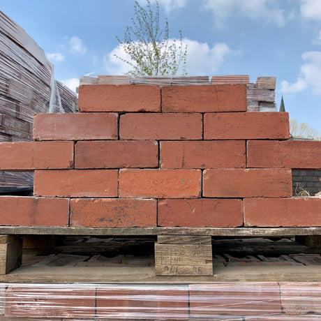 73mm Red Imperial Reclaimed Bricks | Pack of 250 Bricks - Reclaimed Brick Company